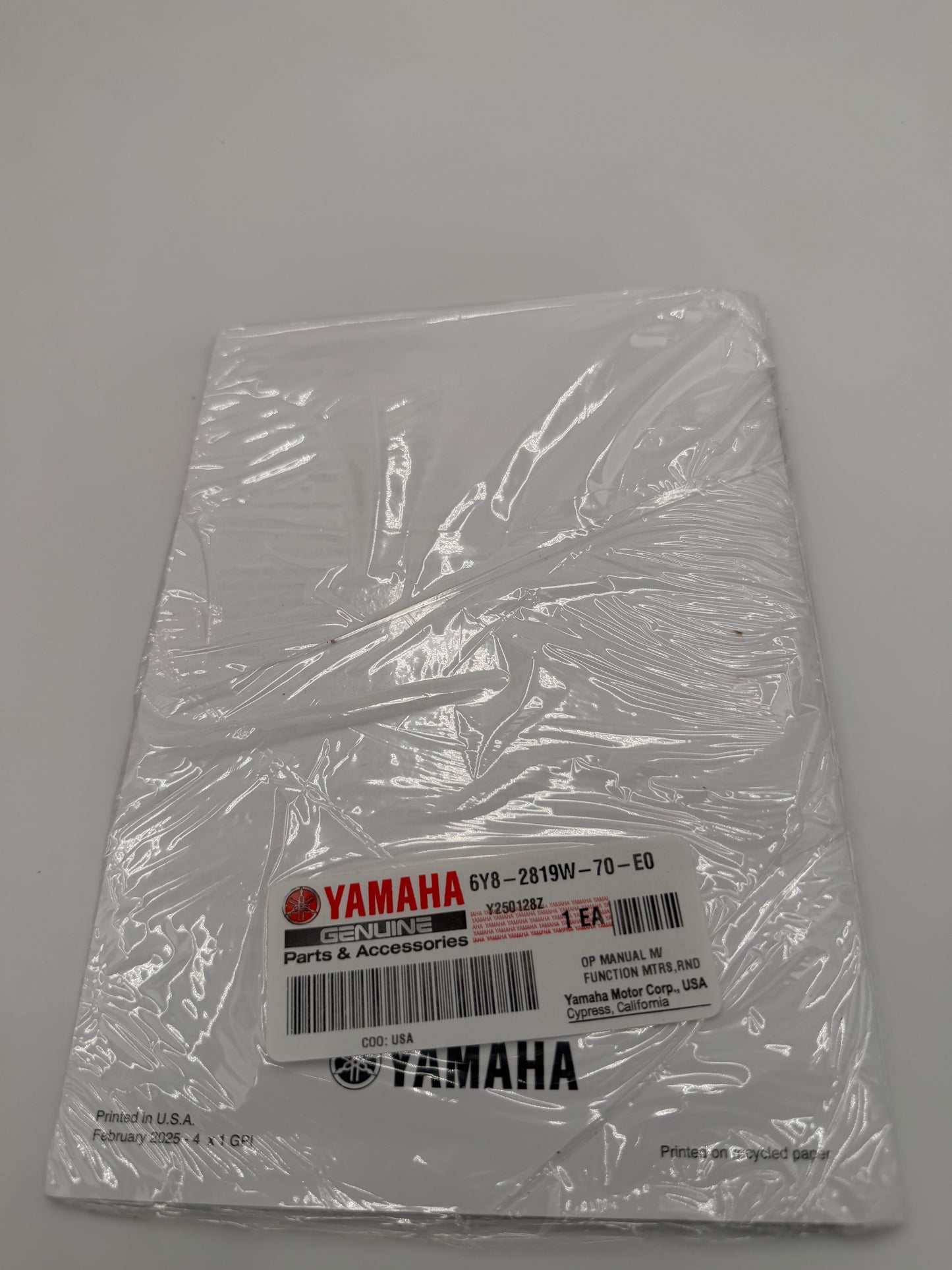 YAMAHA OEM CMDLK 2 GAUGE KIT RD Inline Hub 6Y8-0E83R-71-00