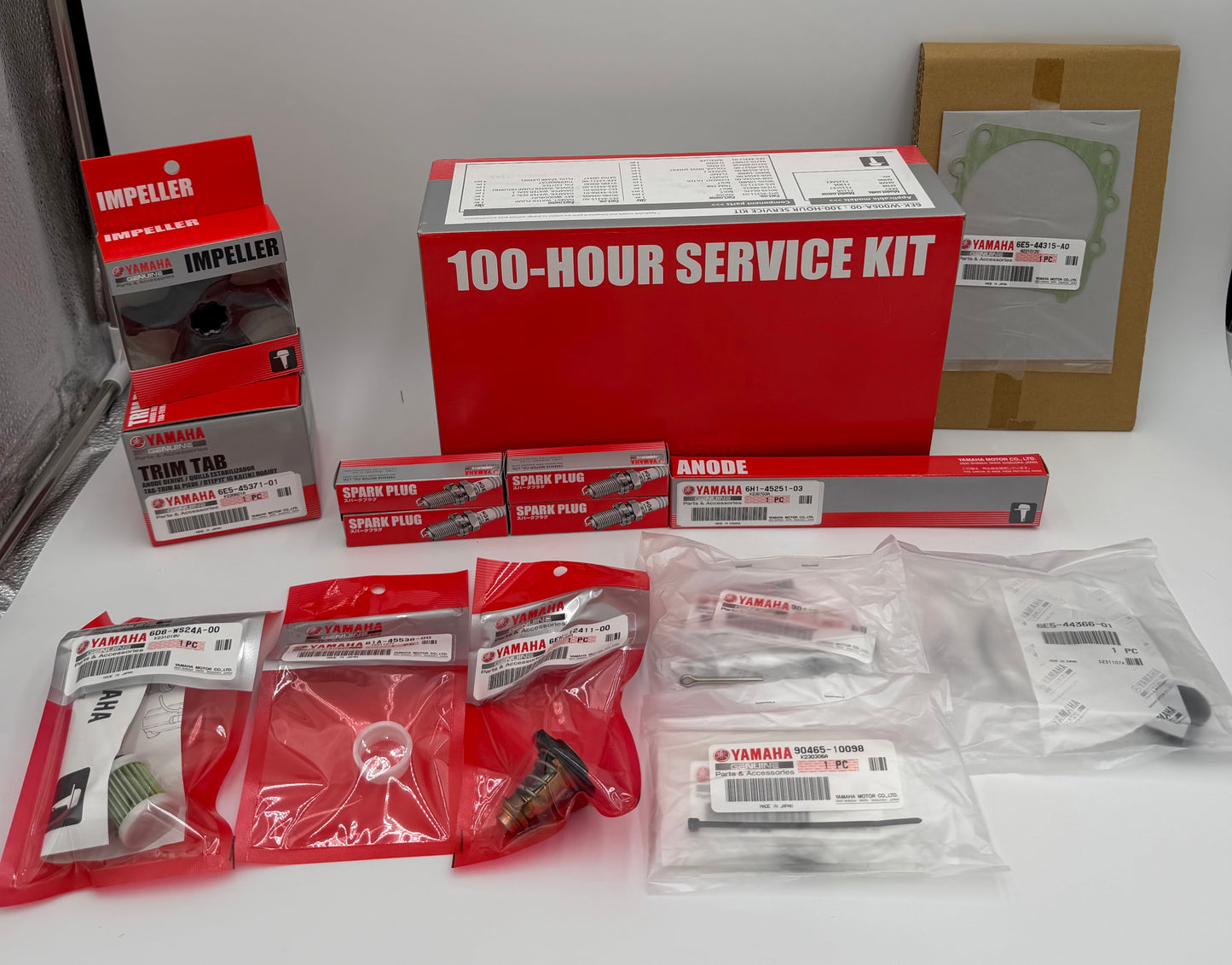 NEW YAMAHA OEM 100 Hour Service Kit- 1 Yr. Warranty- 6EK-W006A-00-00