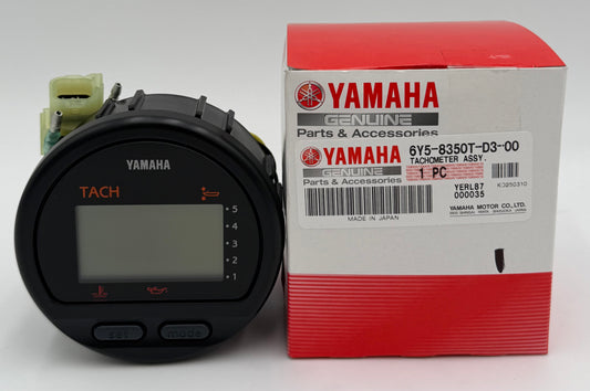NEW YAMAHA OEM Digital Multi-Function Gauge Tachometer Assy- 1 Year Warranty- 6Y5-8350T-D3-00