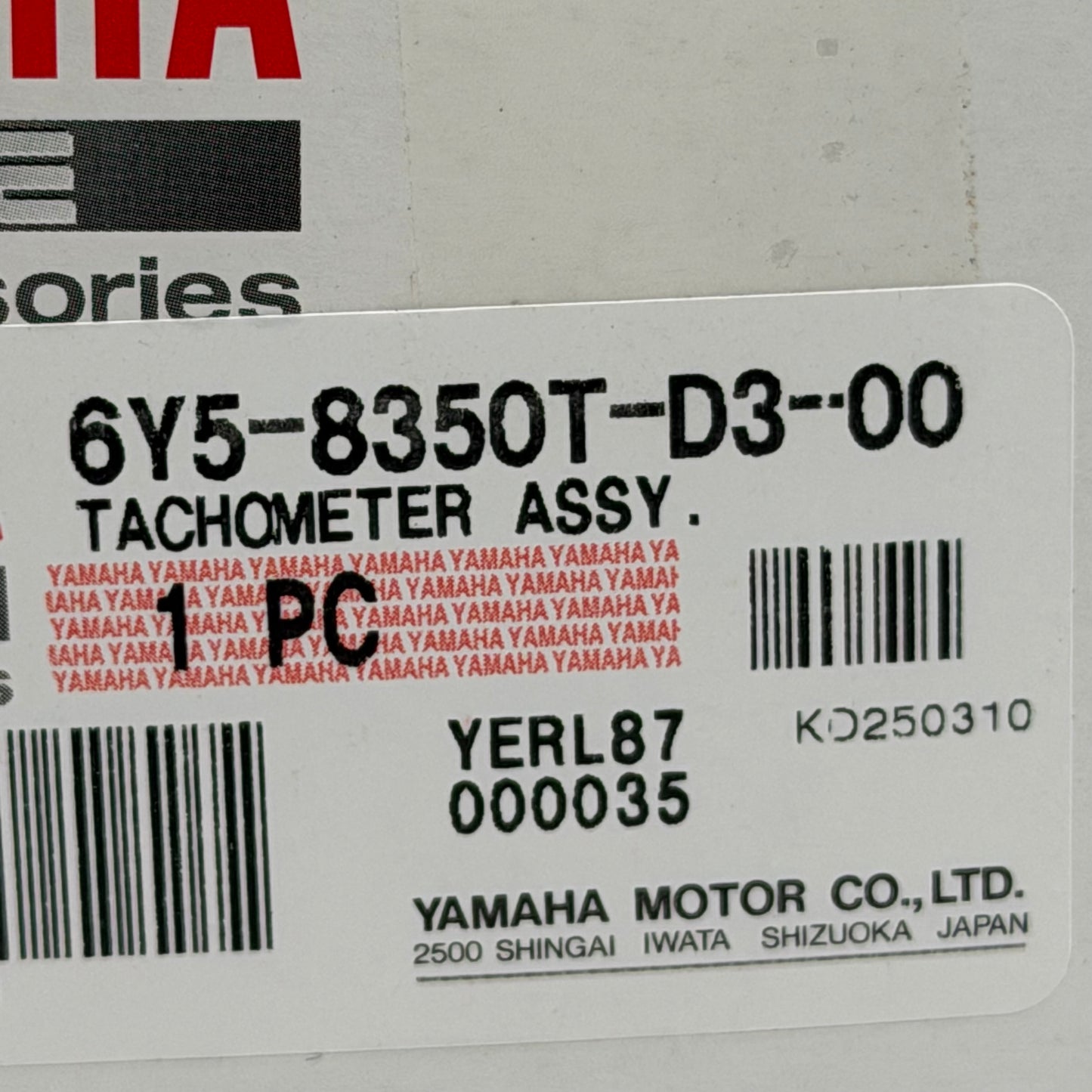 NEW YAMAHA OEM Digital Multi-Function Gauge Tachometer Assy- 1 Year Warranty- 6Y5-8350T-D3-00