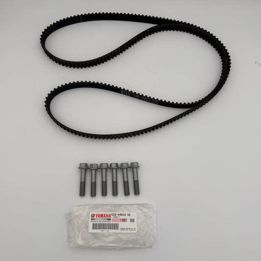 NEW YAMAHA OEM Belt w. Rotor Bolts 1 Yr Warranty- 6CB-W4624-00-00 Made In JAPAN