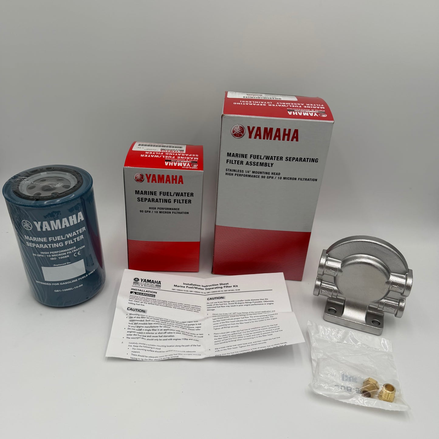 NEW YAMAHA OEM Marine Fuel/Water Separating Filter Assembly- 1 Yr. Warranty- QB1-10MAS-10-00 NIB