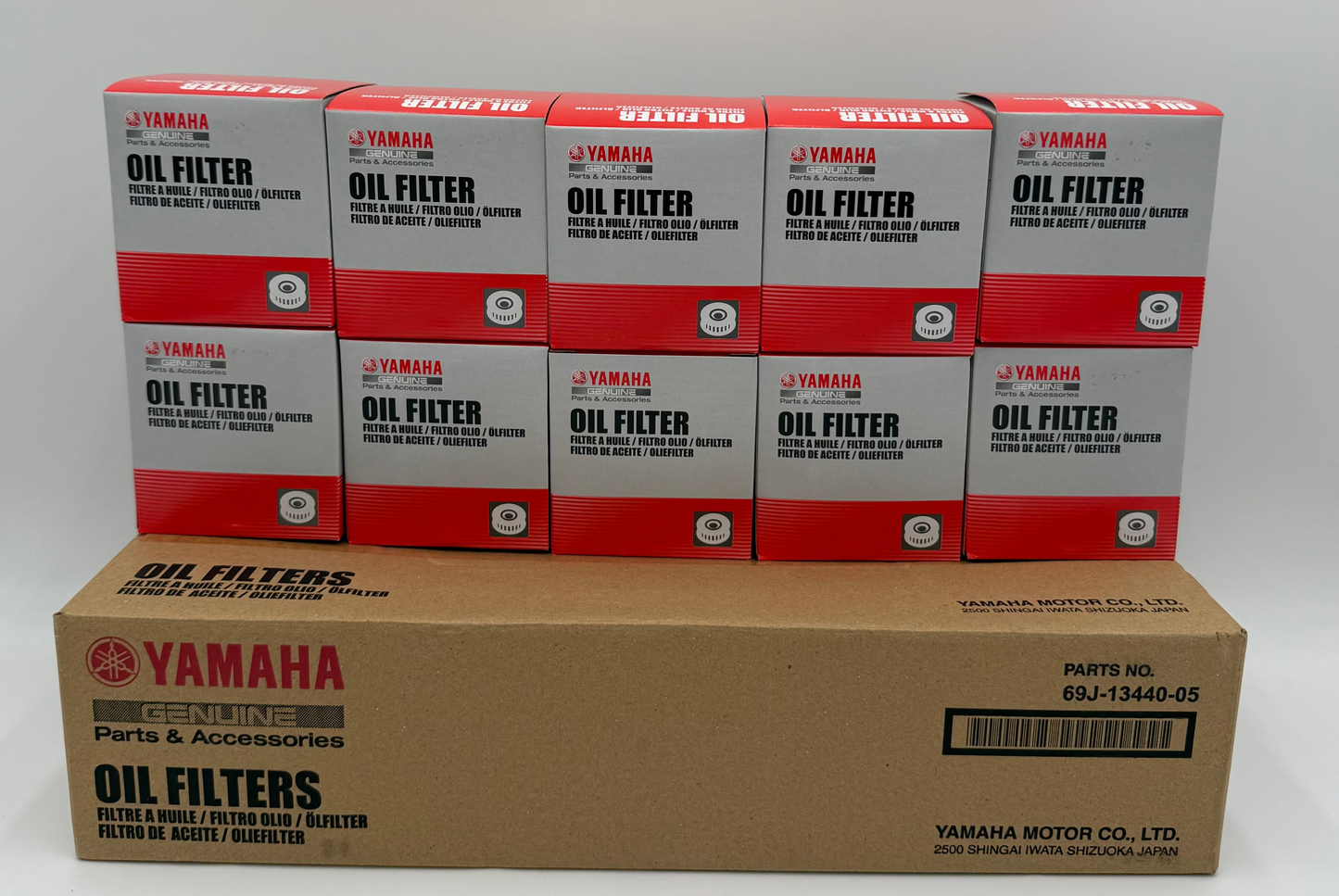 NEW YAMAHA OEM 10 Pack of OIL FILTERS - 1 Yr. Warranty- 69J-13440-05-00