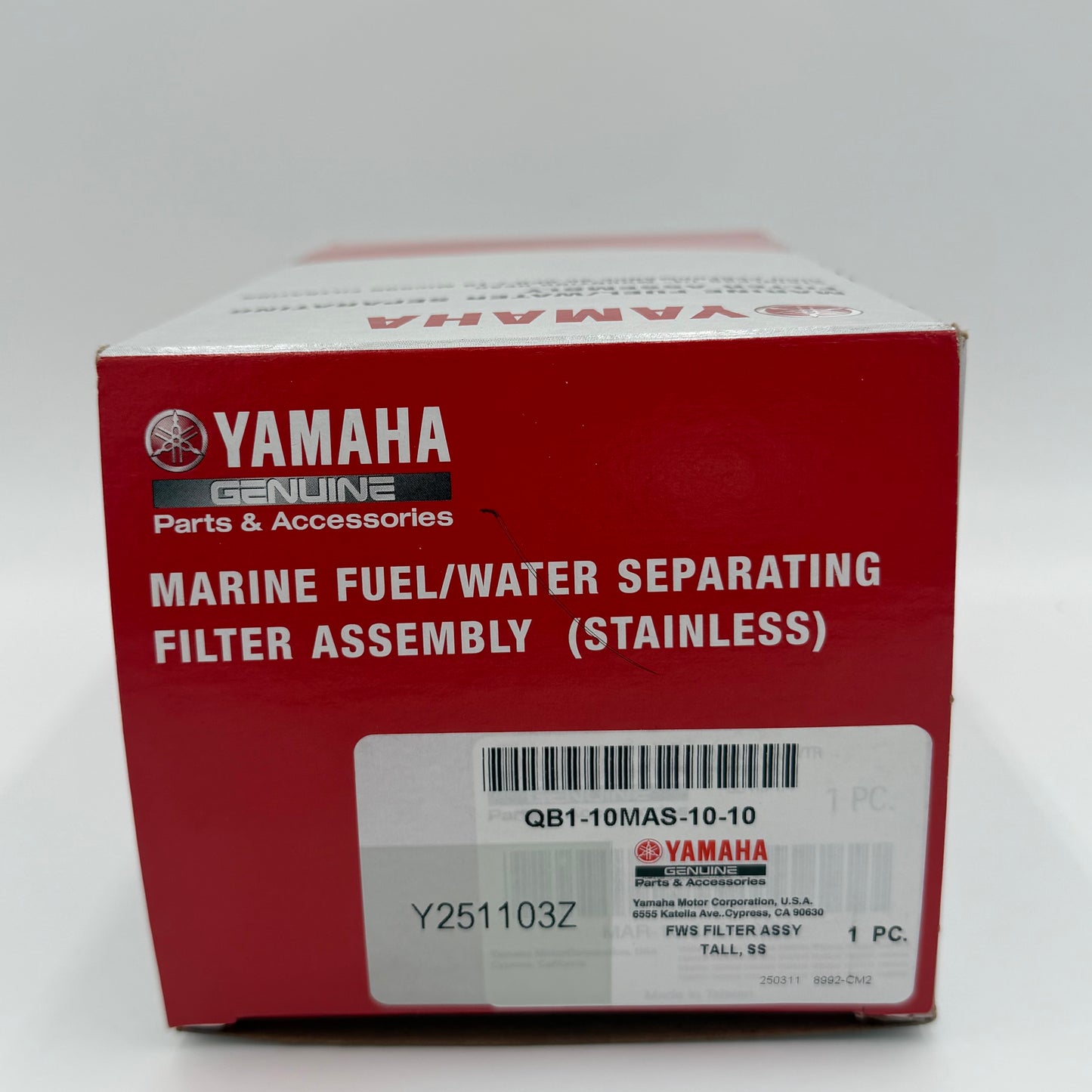 NEW YAMAHA OEM Marine Fuel/Water Separating Filter Assembly- 1 Yr. Warranty- QB1-10MAS-10-00 NIB