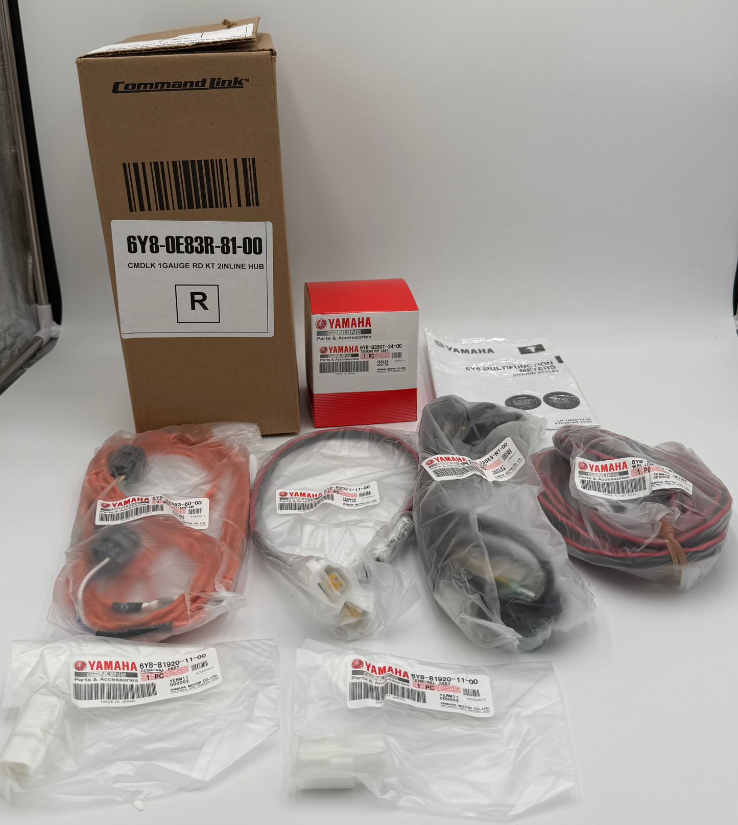 NEW YAMAHA OEM CMDKL Gauge Rd Kit 2 Inline Hub -1 Yr. Warranty- 6Y8-0E83R-81-00
