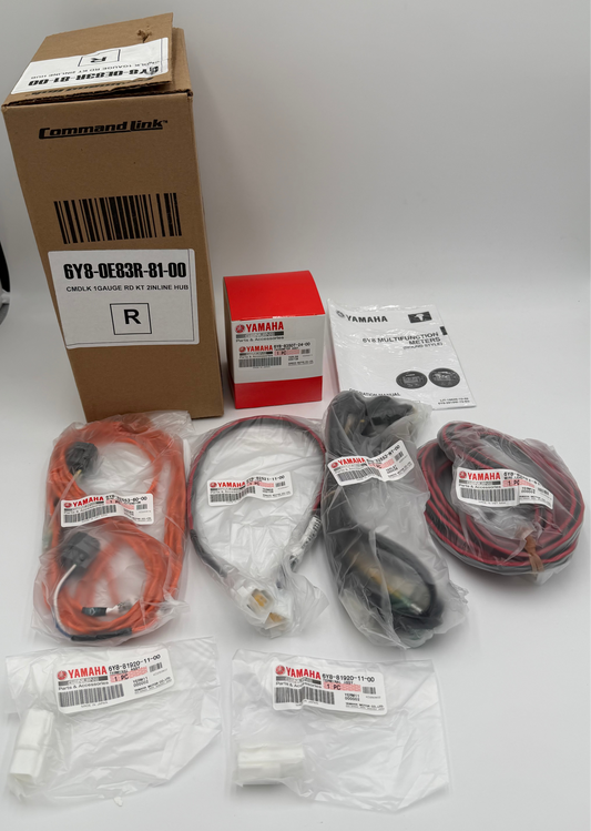NEW YAMAHA OEM CMDKL Gauge Rd Kit 2 Inline Hub -1 Yr. Warranty- 6Y8-0E83R-81-00
