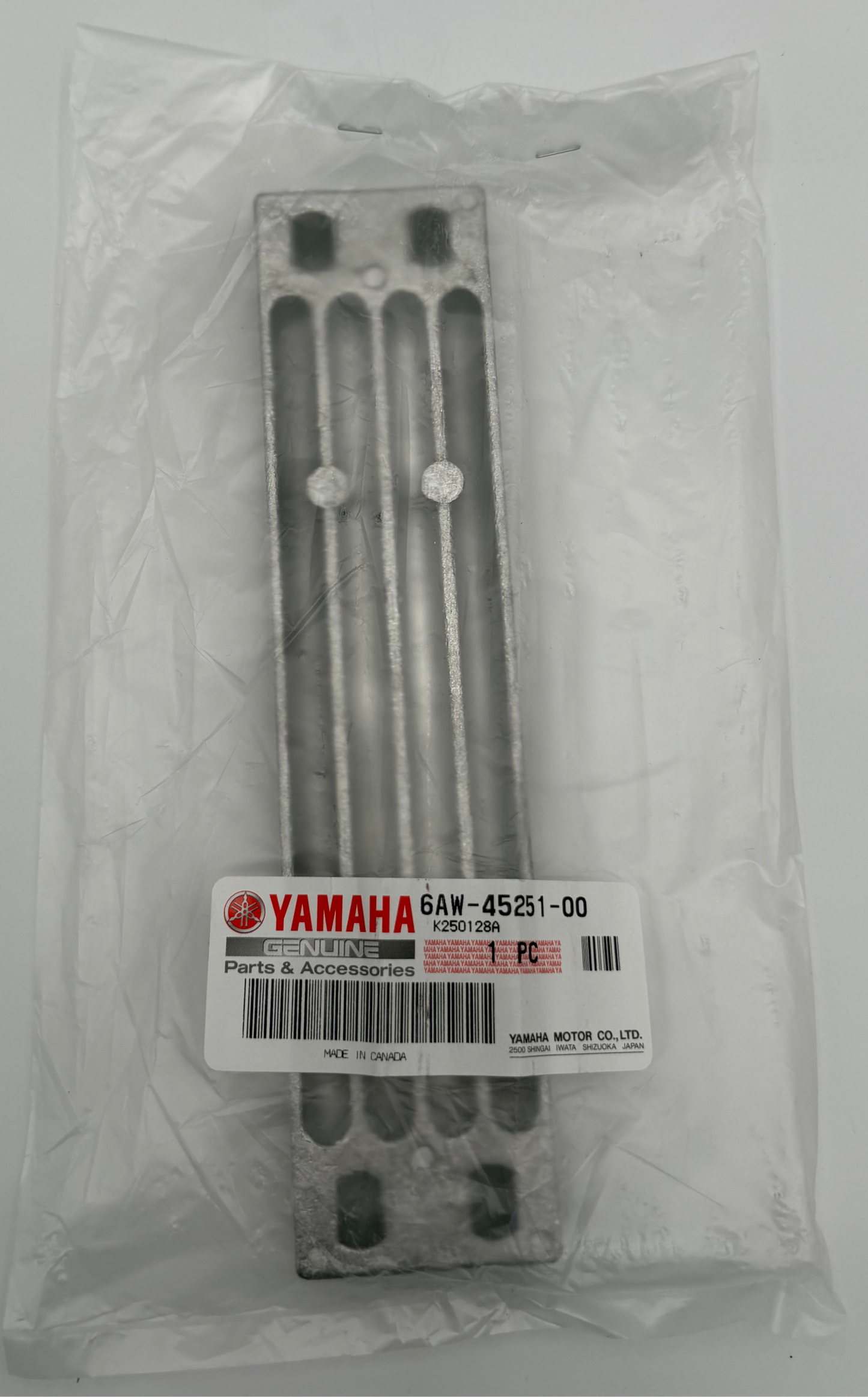 NEW YAMAHA OEM Anode- 1 Yr. Warranty- 6AW-45251-00-00 - Made In Japan