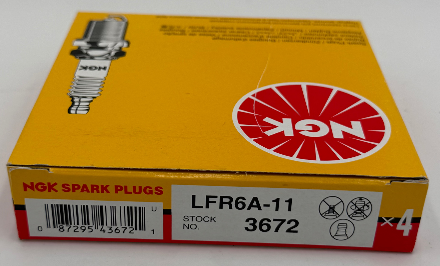 NEW YAMAHA OEM Pack Of 4 Spark Plugs LFR-6A110-00-00 1 Yr Warranty Made In Japan